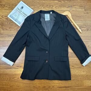 Hinge Black Two Button Blazer